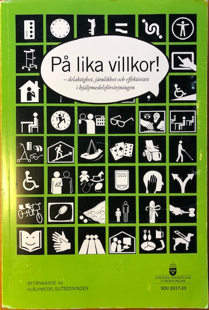 Bokomslaget på Hjälpmedelsutredningen